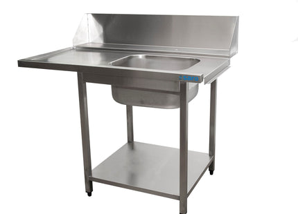 Forsyning bord til opvaskemaskine højre, 1 kar, 1200 mm