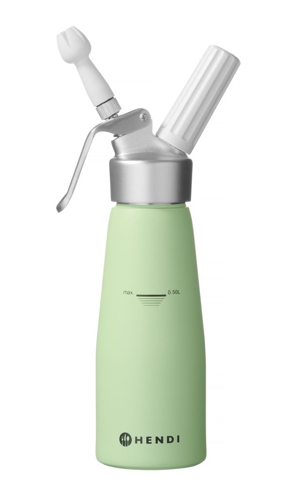 Flødesifon, HENDI, 0,5L, Pastelgrøn, ⌀80x(H)260mm