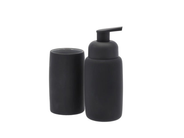 Sæbedisp. Mono sort rubber coa - 6 stk