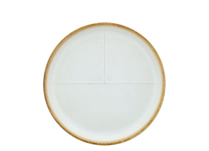 Tallerken med markering 23 cm Creme - 6 stk