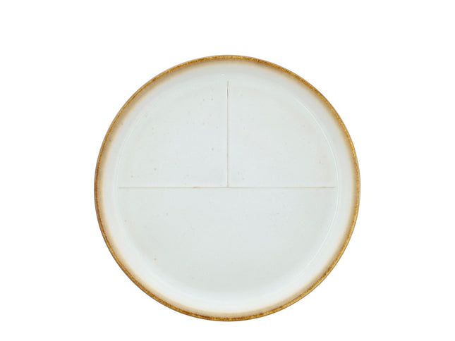 Tallerken med markering 23 cm Creme - 6 stk