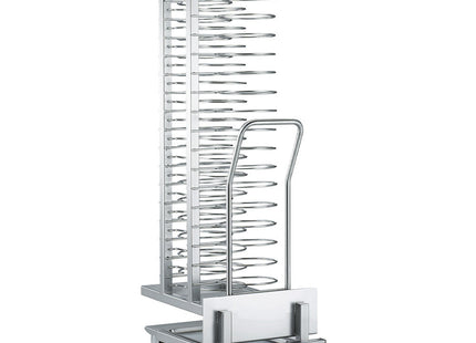 Vogn og aftagelig læsser, til 54 plader (ø 300 mm), ovn 20x GN 1/1 (plads 74 mm)