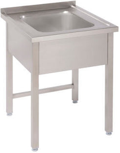Enkeltvask i 700 dybde uden bundhylde – B 700 x T 700 x H 850-890 mm