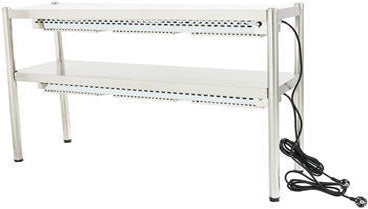 Varmelampe i 2 niveauer – B 1400 x T 350 x H 700 mm