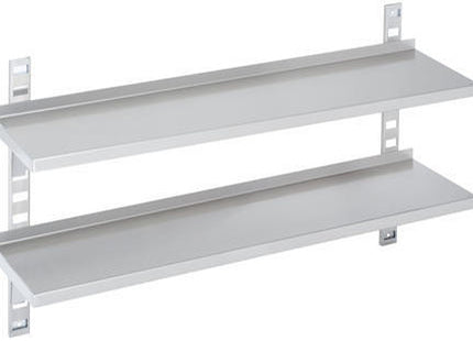 Dobbelt væghylde dybde 300 mm – B 1300 x T 300 x H 100 mm