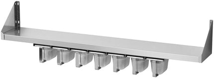 Krydderihylde med 1/9 GN - beholdere – B 800 x T 200 mm