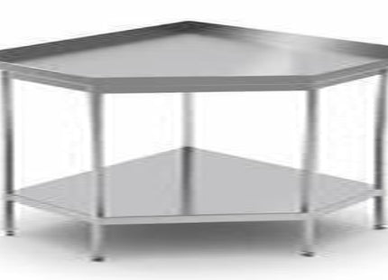 Hjørnearbejdsbord med bagkant uden bundhylde – B 1300 x T 1300 x H 850 mm