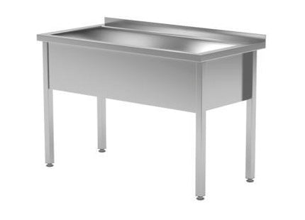 Vaskebord 600 med én kumme uden bundhylde – B 1200 x T 600 x H 850 mm