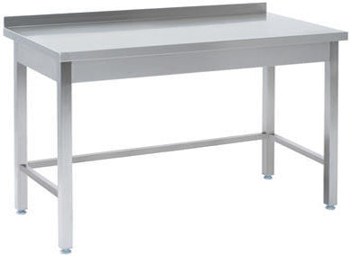 Arbejdsbord med bagkant uden bundhylde – B 1700 x T 600 x H 850 mm