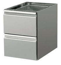 Indbygget skuffeblok 700 med 2 x 1/2 skuffer – B 400 x T 660 x H 555 mm