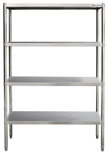 Reol i rustfrit stål 1800 x 500 – B 1800 x T 500 x H 1800 mm