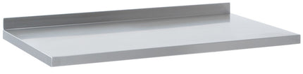 Bordplade i rustfrit stål med bagkant – 500 x 500 mm