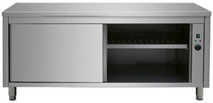 Varmeskab med bagkant i 700 dybde – B 1200 x T 700 x H 850 mm