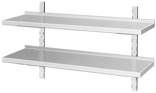 Dobbelt væghylde dybde 300 mm – B 1100 x T 300 x H 100 mm