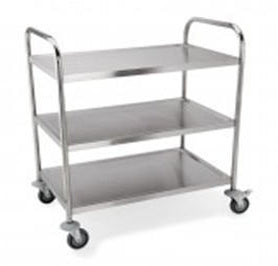 Serverings- og afrydningsvogn 705 med 3 hylder – B 705 x T 410 x H 840 mm