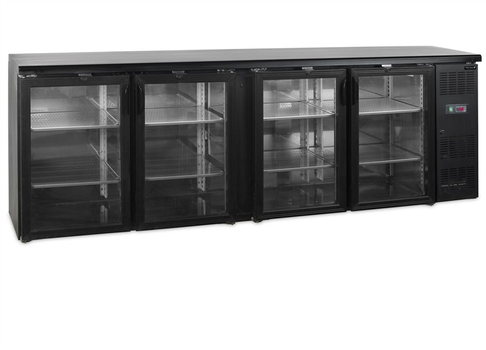 Backbar / Bar køleskab - 4 døre i glas - CBC410G