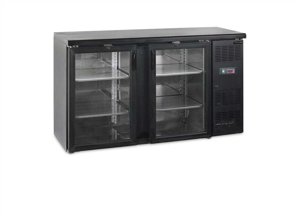 Backbar / Bar køleskab - 2 skydedøre i glas -  CBC210G