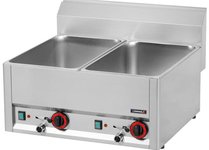 Dobbelt bain-marie GN 1/1 med afløbshane 66