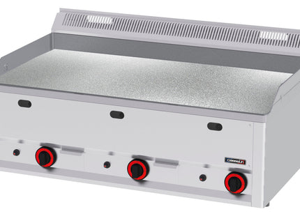 Gas stegeplade Tekstureret Chrome 99