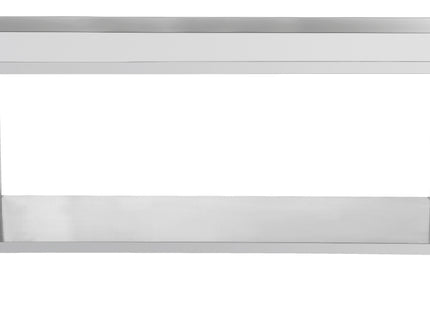 Arbejdsbord rustfrit stål 600 med bagplade og Hylde 800 mm