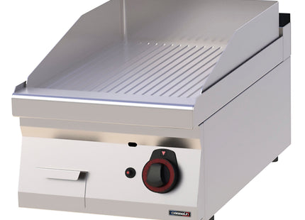 Gas stegeplade Rillet Chrome 40