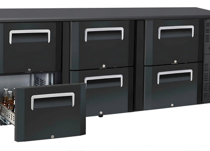 Back bar chiller 3 x 2 skuffer