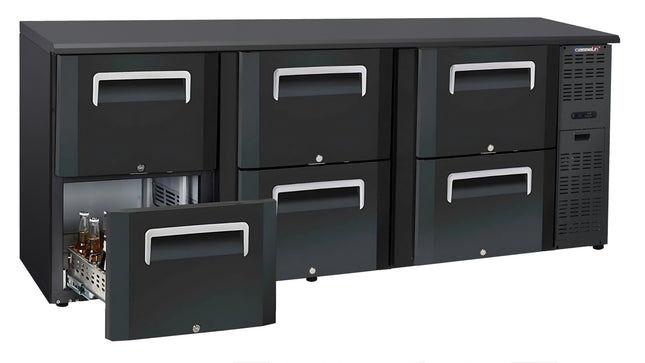 Back bar chiller 3 x 2 skuffer