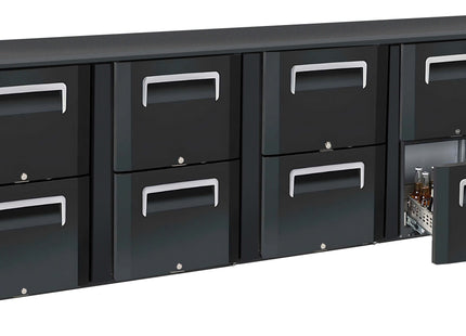 Back bar chiller 4 x 2 skuffer