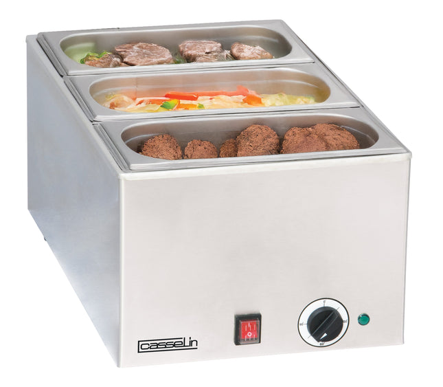 Bain-marie med 3 x GN 1/3