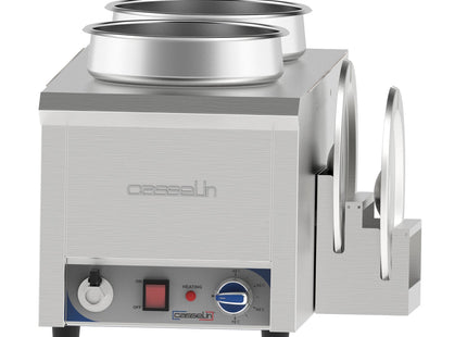 Bain-marie vand opvarmet til sauce 2 x 7,5 L