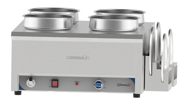 Bain-marie vand opvarmet til sauce 4 x 7,5 L