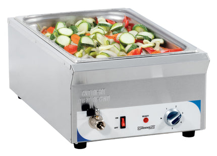 Bain-marie med afløbshane GN 1/1 - 100 mm