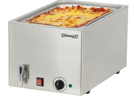 Bain-marie med afløbshane GN 1/1 - 200 mm