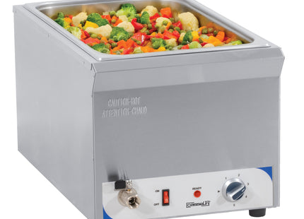 Bain-marie med afløbshane GN 1/1 - 200 mm