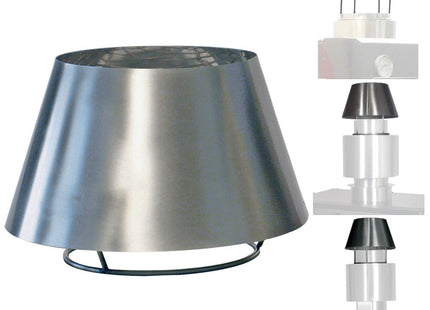 Rustfrit stål Skorsten kuppel (CBQ-060 & CBQ-075)