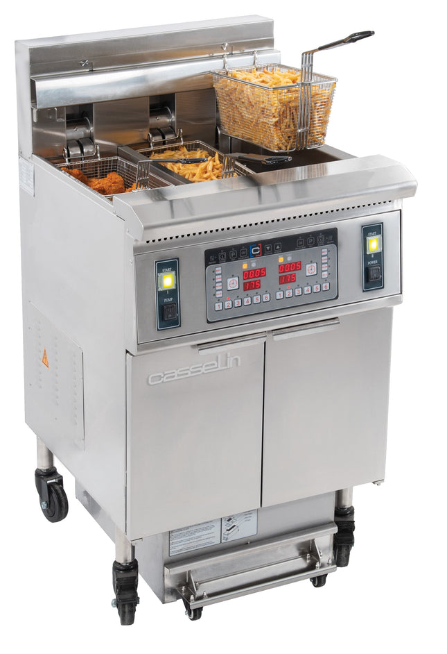 Elektrisk frituregryde med filtrering 12 + 22 liter 8,5+17kW