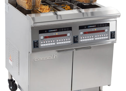 Elektrisk frituregryde med filtrering 2 x 22 liter 17+17kW