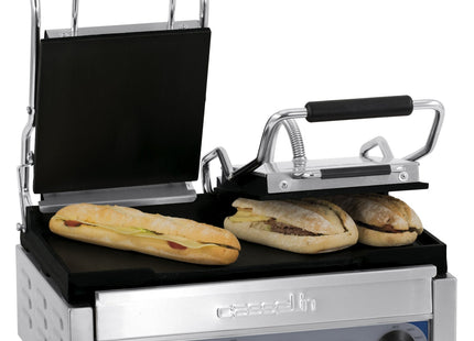 Dobbelt kontaktgrill Premium glat - glat med timer