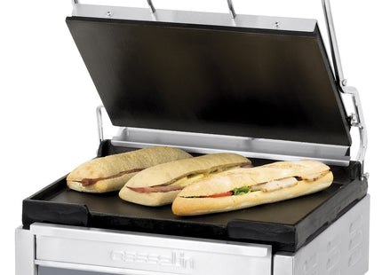 Kontaktgrill Premium stor glat - glat med timer
