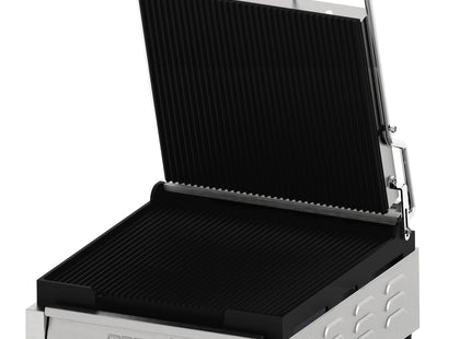 Kontaktgrill Premium rillet - rillet med timer - XL