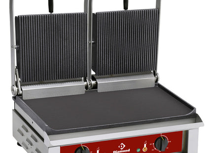 DOBBELT Kontakt-grill, emaljerede plader