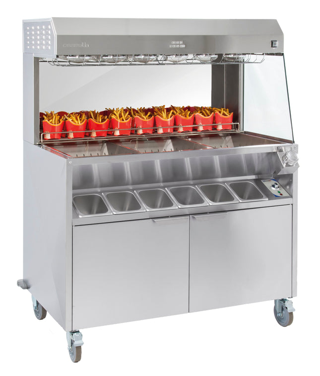 Pommes frites varmer dobbelt opvarmning 1200