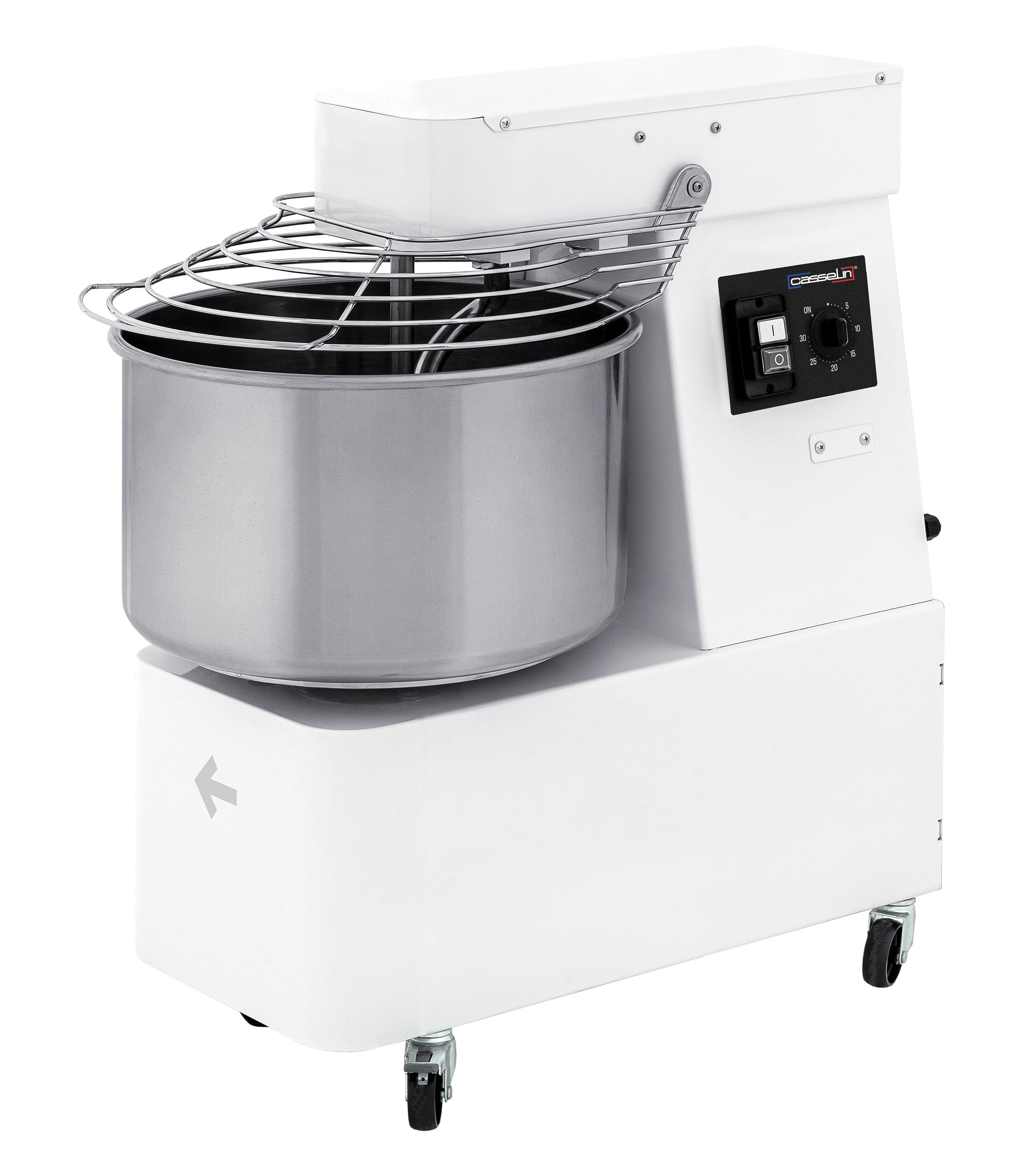 Spiralmixer med fast hoved og skål 2 hastigheder 48Kg