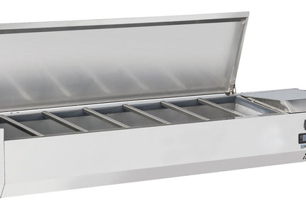 Bordmodel saladette med låg 7 x GN 1/4