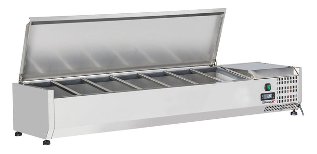 Bordmodel saladette med låg 7 x GN 1/4