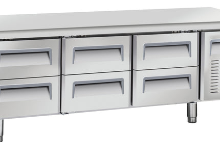 Kølebord 6 skuffer GN 1/1