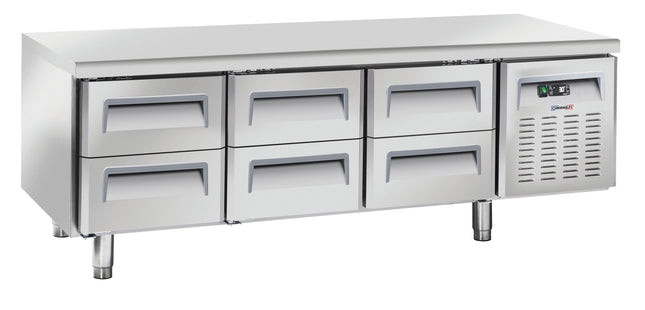 Kølebord 6 skuffer GN 1/1