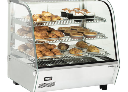 Opvarmet vitrine 120 L