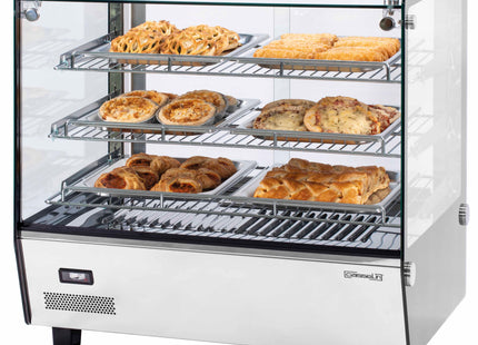 Indbygget opvarmet vitrine 120 L