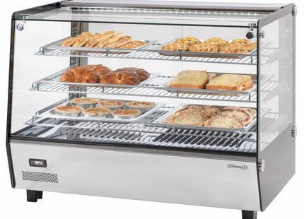 Indbygget opvarmet vitrine 160 L